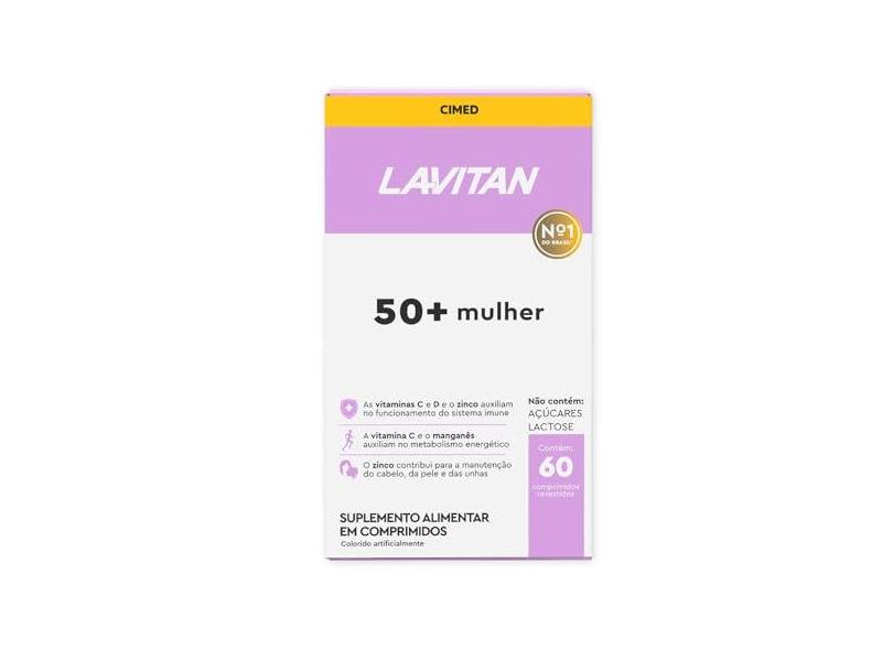 Multivitamínico Lavitan 50+ Mulher Com 60 Comprimidos