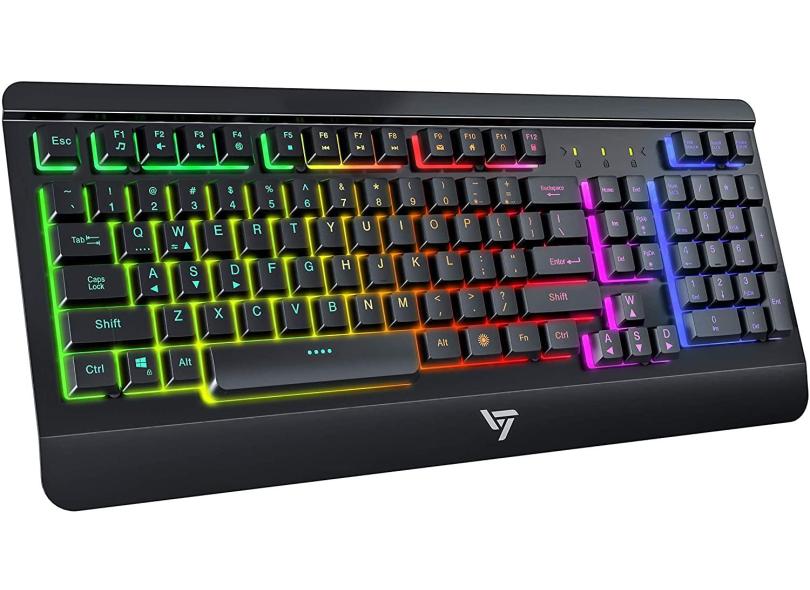 Teclado USB VictSing, Teclado de Computador Com fio, Teclado de Jogos de  Luz de Fundo com Painel de Metal, Teclado Silencioso para PC/Mac Game,  Digitação de Escritório, em Promoção é no Buscapé