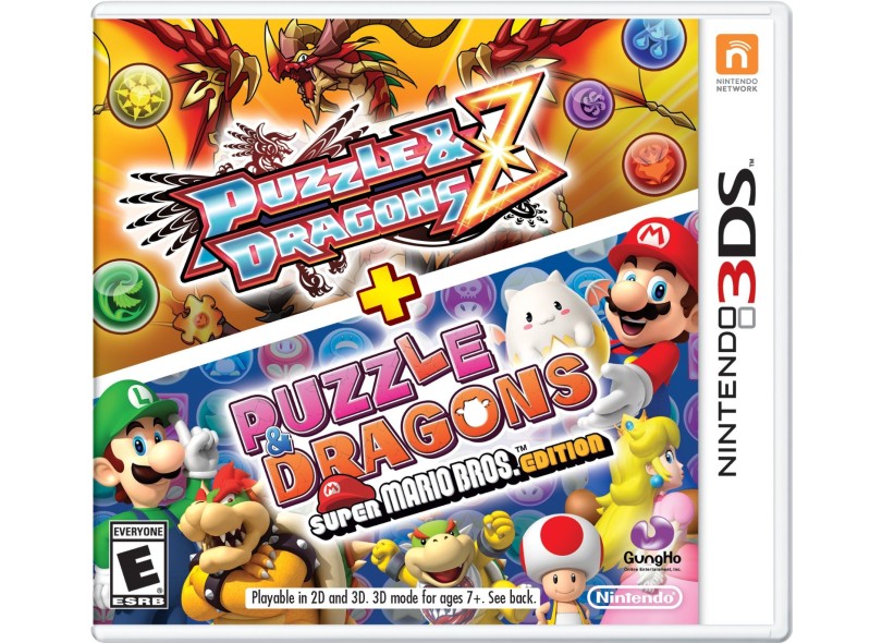Jogo Puzzle & Dragons Z + Puzzle & Dragons Super Mario Bros. Edition Nintendo Nintendo 3DS