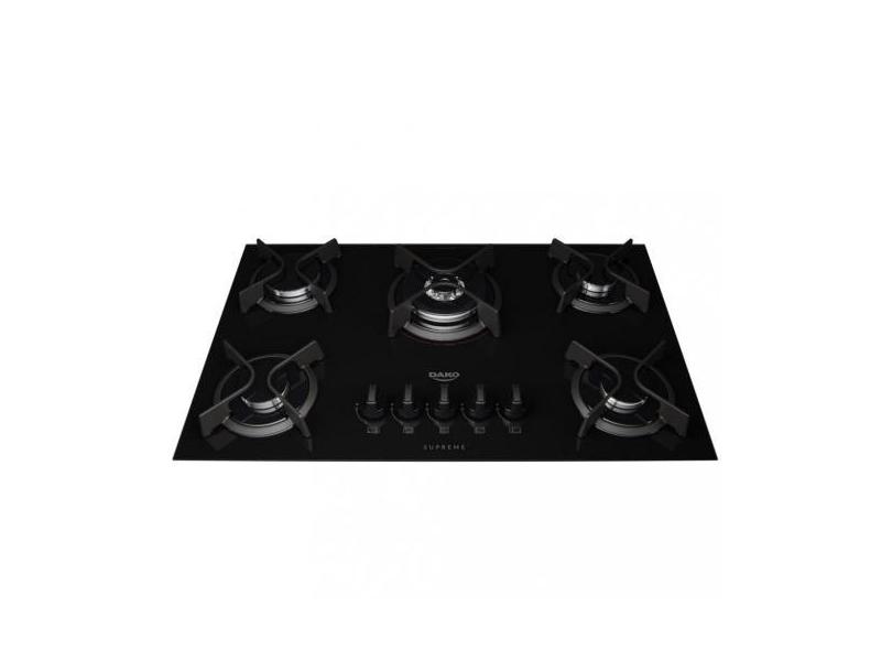 Cooktop Dako Supreme a Gás 5 Bocas Acendimento Automático e Tripla Cha