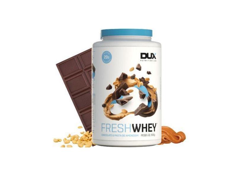 Fresh Whey 900G Dux Nutrition Proteína Chocolate E Pasta De Amendoim M ...