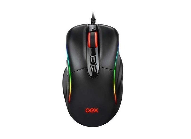 Mouse Gamer Titan Rgb 7 Botoes 14.400 Dpi Ms318 Oex