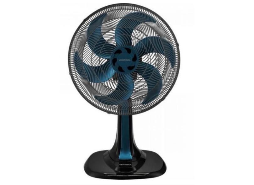 Ventilador de Mesa Ventisol Turbo 6 30 cm 6 Pás 3 Velocidades