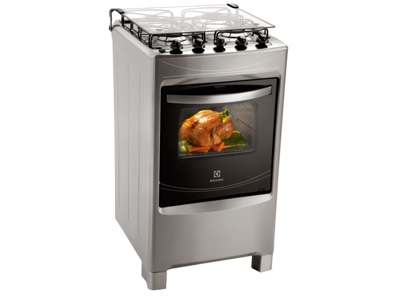 Fogão de Piso Electrolux Silver 4 Bocas Acendimento Automático 50SS