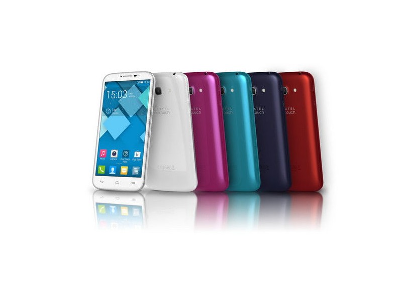 Smartphone Alcatel One Touch Pop C9 7047D 2 Chips 4GB Android 4.2 (Jelly Bean Plus) 3G Wi-Fi