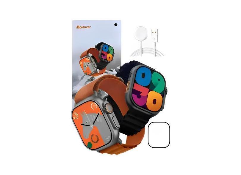Relógio Smartwatch Ultra 9 Plus Series 9 Amoled Nfc Gps Novo - Microwe