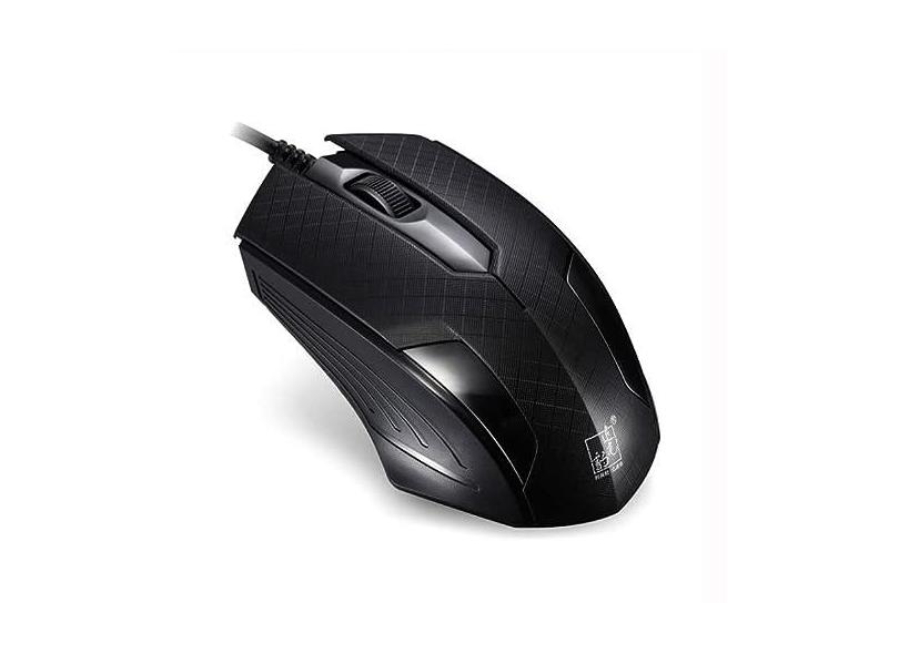 Chasing Leopard 129 USB Universal Wired Optical Gaming Mouse with Counter Weight, Length: 1.3m(Black)
