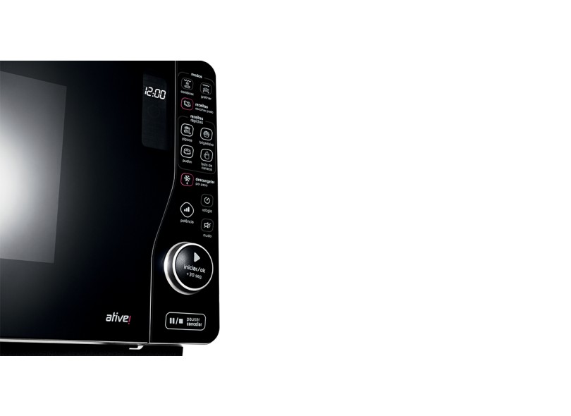 Microondas Brastemp Ative 23 Litros BMJ23AS Maxi Flat
