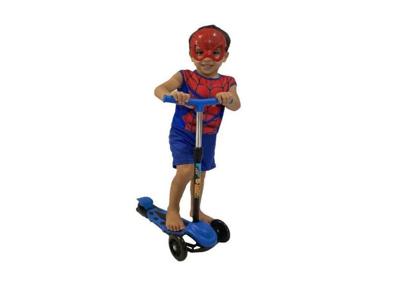 Patinete Dm Toys Radical Power New 3 Rodas + Fantasia Spider