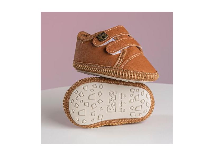 Tenis Masculino Casual Leve Super Confortavel - Benne Kids, Caramelo, 