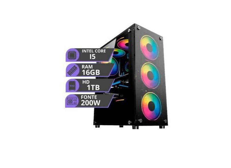 Pc Gamer Computador Cpu Intel I5 Hd 1tb Memoria Ram 16gb - MJB Informá