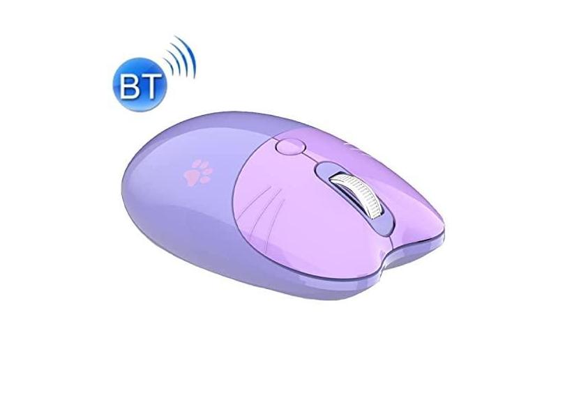 M3 3 Keys Cute Silent Laptop Wireless Mouse, Spec: Bluetooth Wireless Version (Purple)