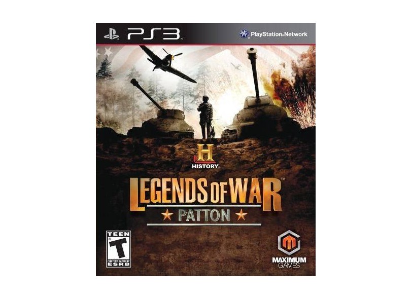 Jogo History Legends Of War: Patton PlayStation 3 Maximum Family Games