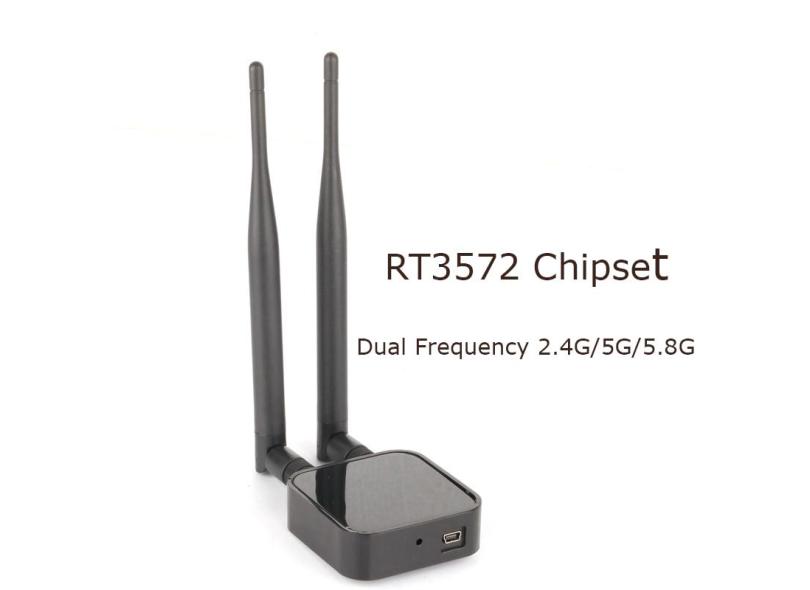 Rt3572 chipset 5g sem fio placa de rede wi-fi receptor transmissor com ...