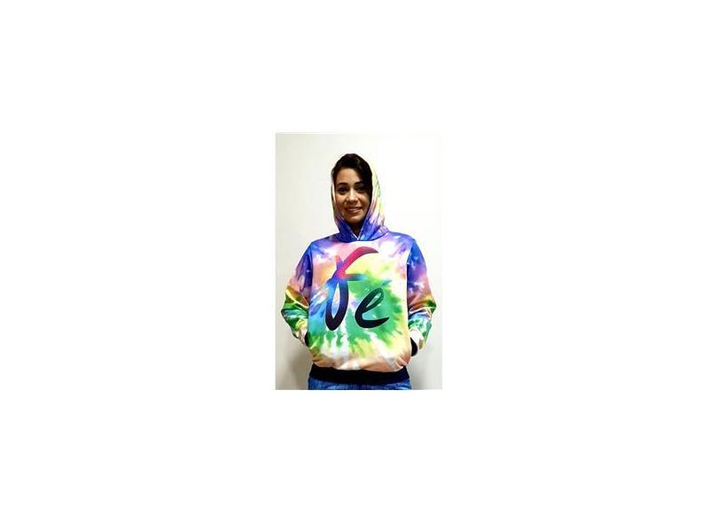 blusa de frio tie dye feminina