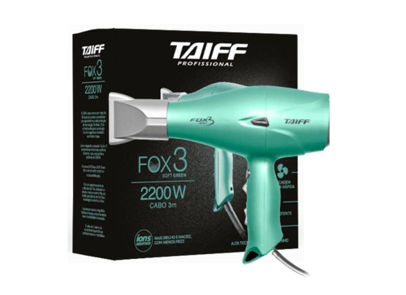 Secador Taiff Fox 3 Soft Green 2200W 220V