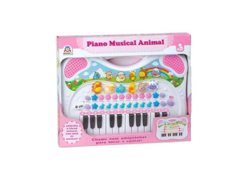 Piano Musical Animal Rosa 6408 - Braskit