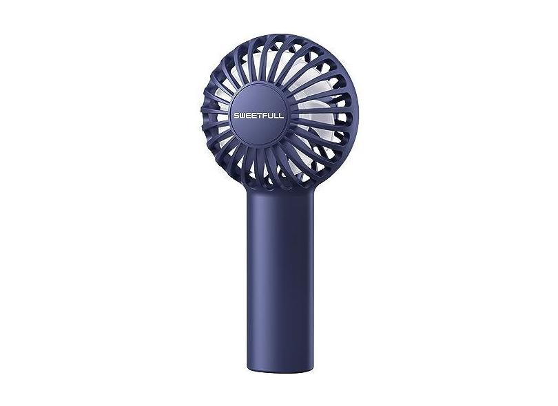 SWEETFULL Mini ventilador portátil potente ventilador de mão recarregável, ventilador de mão pequeno pessoal de 3 velocidades para viagem, maquiagem ventilador de cílios para crianças elegantes