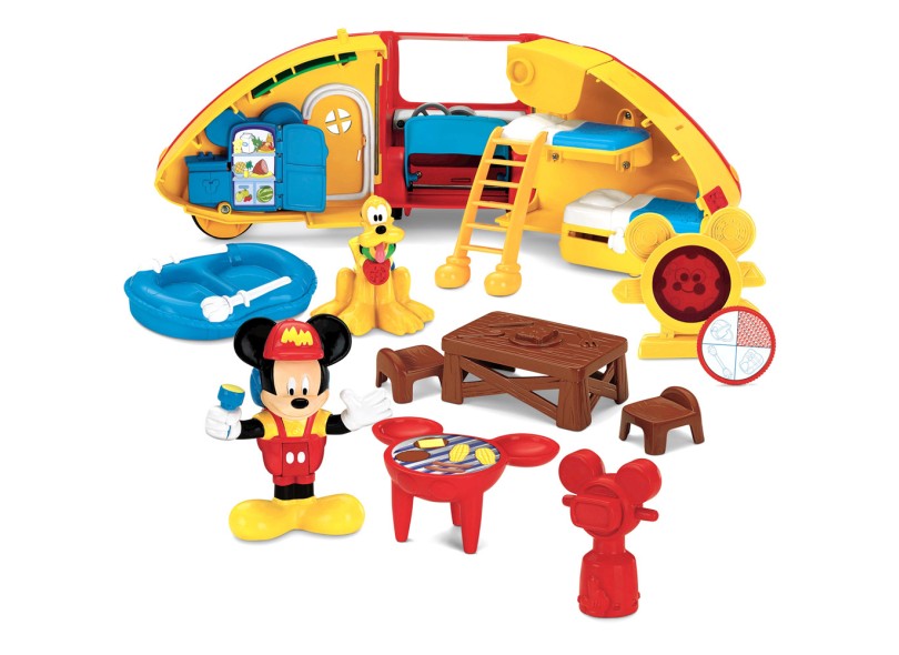 Boneco Disney Camping do Mickey - Mattel