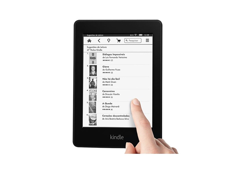 E-Book Reader 2 GB 6 " Kindle Paperwhite com 3G  - Amazon