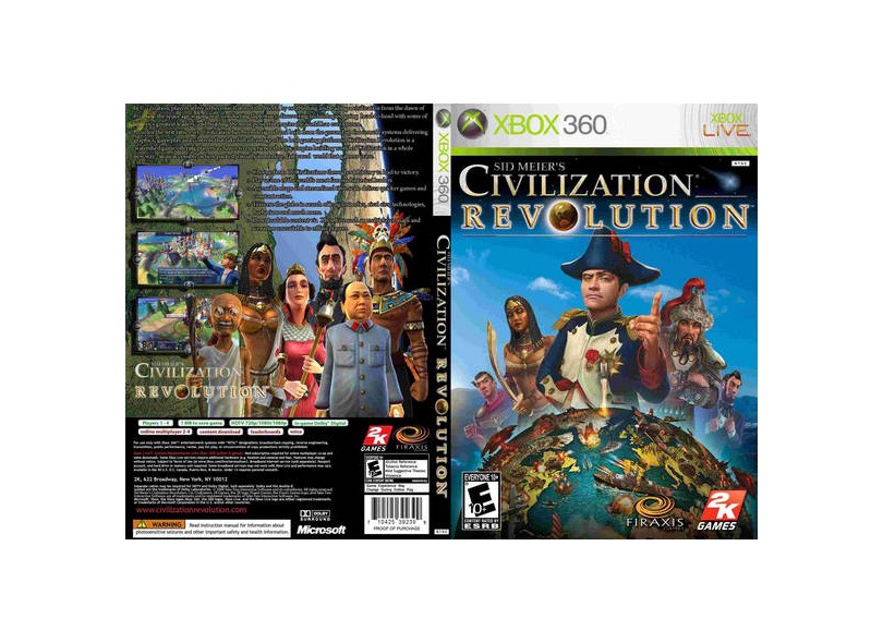 Jogo Sid Meier'S Civilization Revoluttion 2K Xbox 360