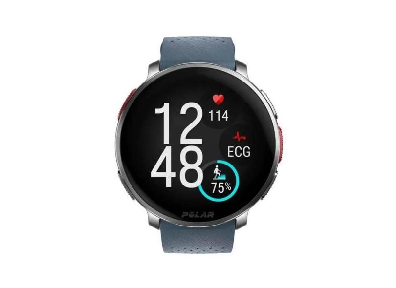 Relógio Polar Smartwatch Multiesportivo Premium e GPS VANTAGE V3 Sky B