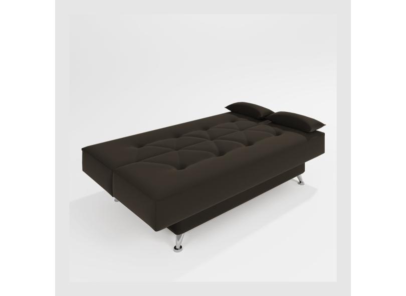 Sofá Cama 1 80m Flora Suede Marrom Adonai Estofados Com O Melhor Preço