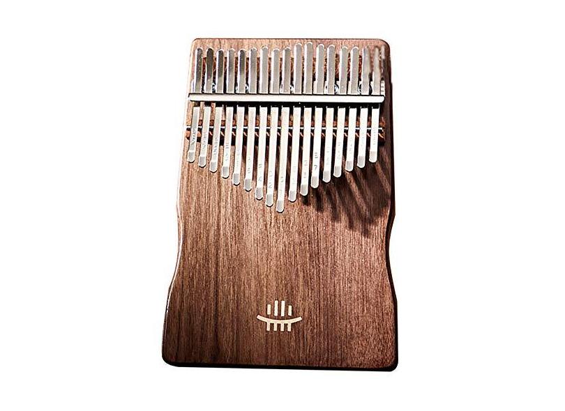 Piano de polegar Kalimba de 17 teclas, piano de dedo de madeira maciça marimba, percussão de dedo Mbira, instrumento de piano de polegar para amantes de música, com martelo de afinação, (18 cm x 13