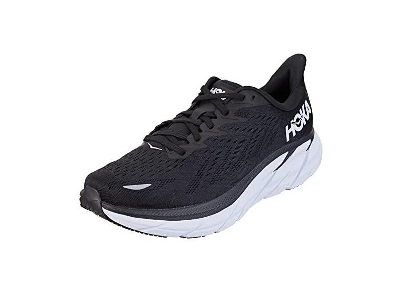 Hoka One One Tênis de corrida masculino, Preto/branco, 45