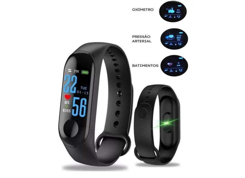 Pulseira Relogio Mede Pressão Arterial Batimentos Bem Completo mtr06 em ...