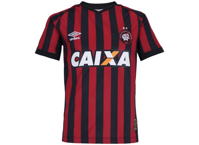 Camisa Jogo Infantil Atlético Paranaense I 2015 com número Umbro