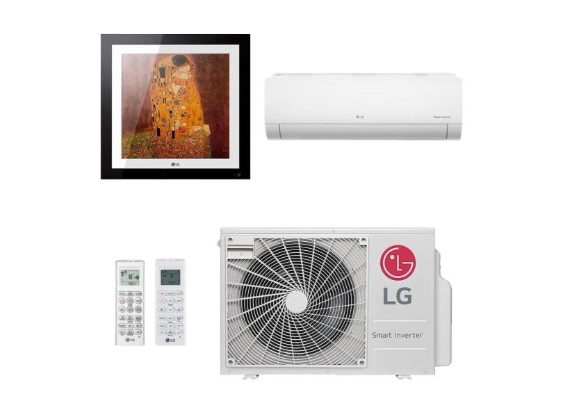 Ar-Condicionado Multi Split Inverter LG 18.000 (1x Evaporadora Artcool Gallery 9.000 + 1x Evap HW 12.000) Quente/Frio 220V