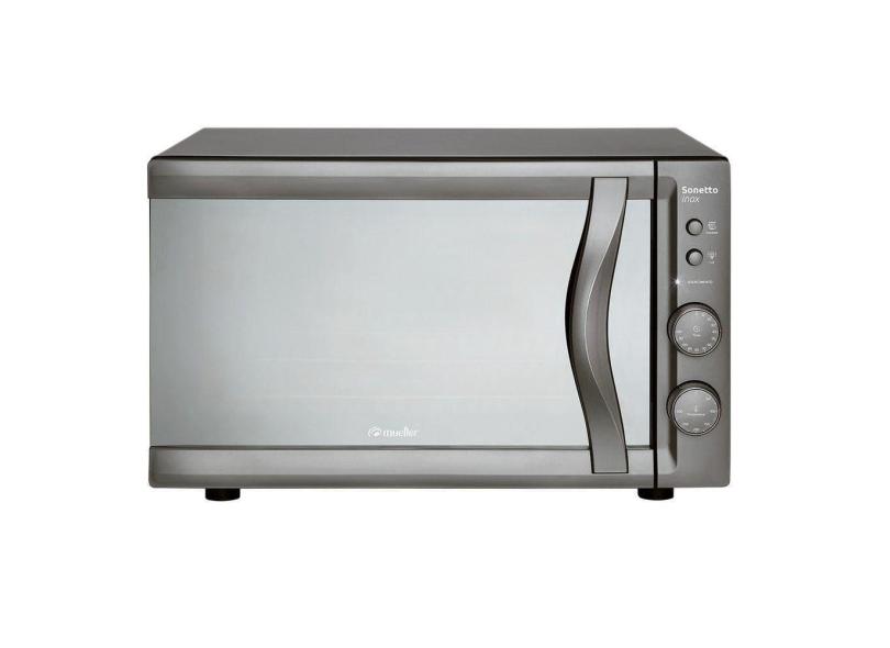 Forno Elétrico Sapore 44 Litros Com Vidro Espelhado Mueller Inox 220v