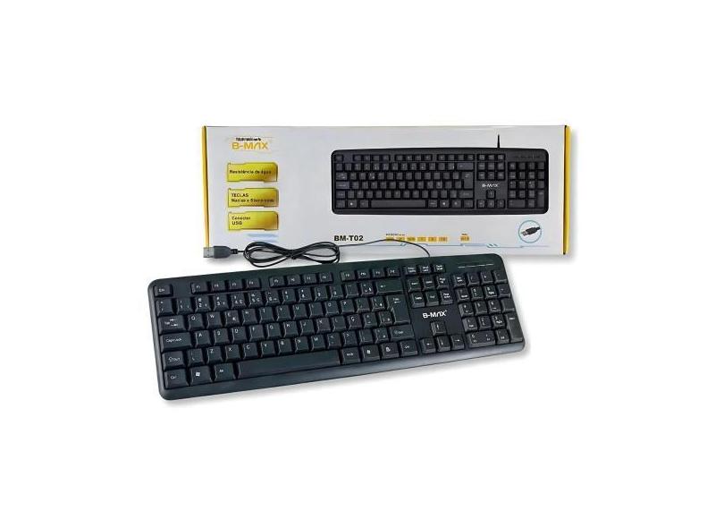 Teclado B-Max com Teclas Silenciosas para Digitação Rápida e Fluida