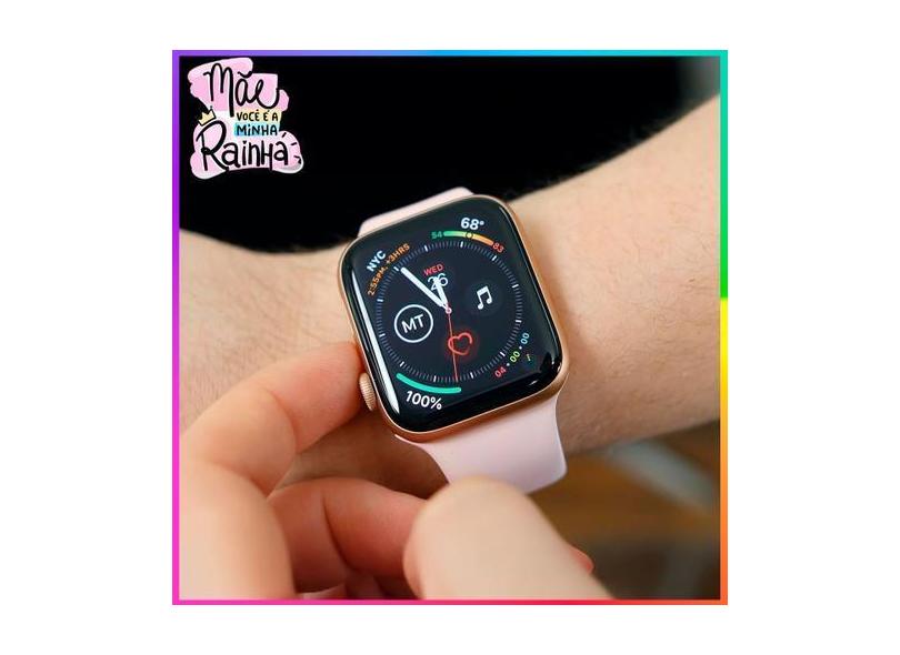 Relogio Smartwatch Presente para a melhor Mãe Feminino Preto Serie 9 R