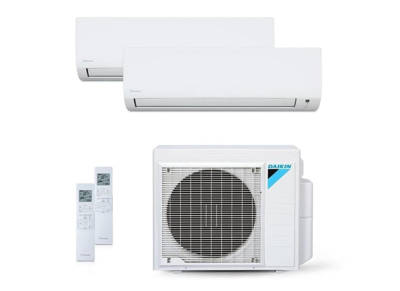 Ar-Condicionado Multi Split Inverter 18000 BTUs Daikin Quente e Frio (2 Evap. HW 9000) 220V