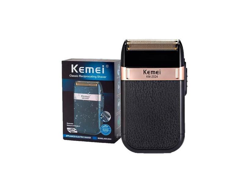 Barbeador Elétrico Kemei Maquina Shaver Completo Compacto - Relet