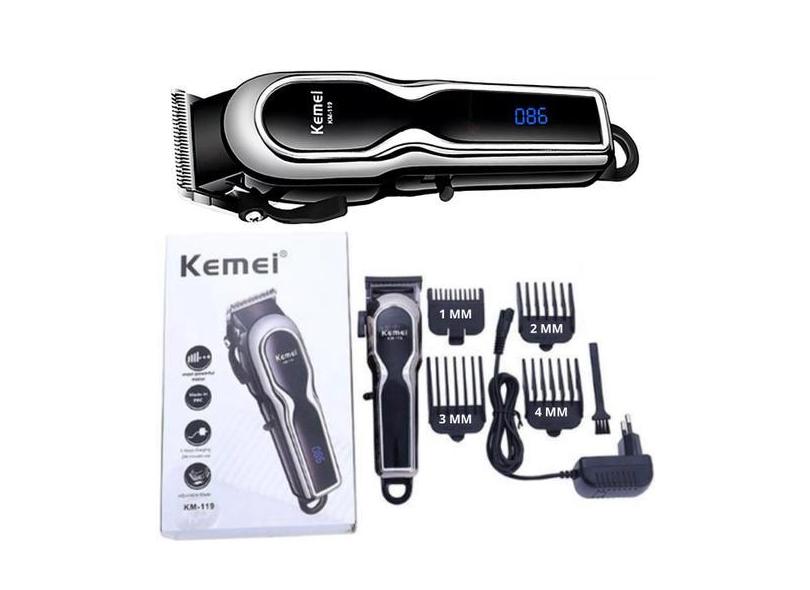 Kemei Km-119 Máquina Cortador Digital Para Profissional - LIPPIN