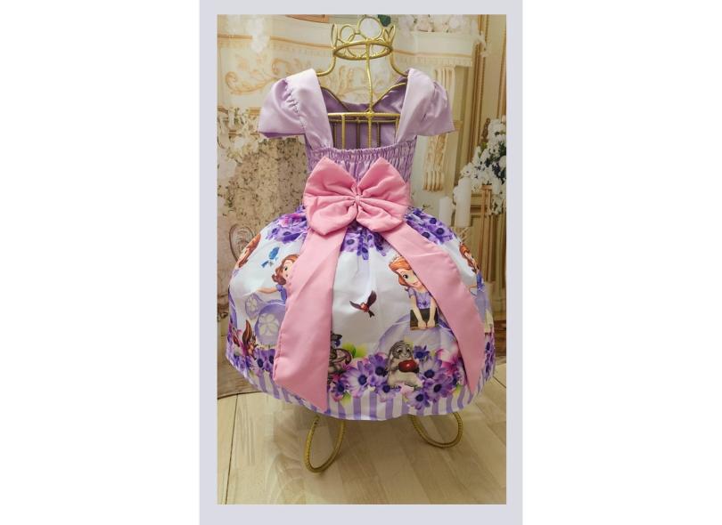 Vestido Infantil Princesa Sofia Tema Aniversario 1 Ao com o Melhor Preço é  no Zoom