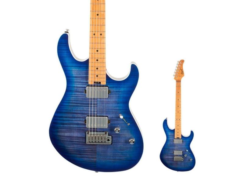 Guitarra Super Strato Cort G290 FAT-II Bright Bluee Burst em Promoção é ...