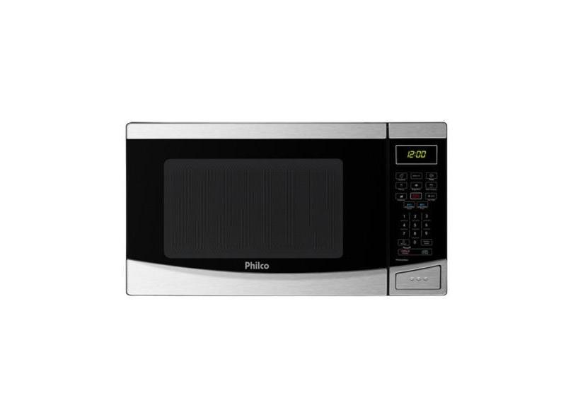 Microondas Philco Pmo26 Inox 26 Litros Menu Fit Preto 110V