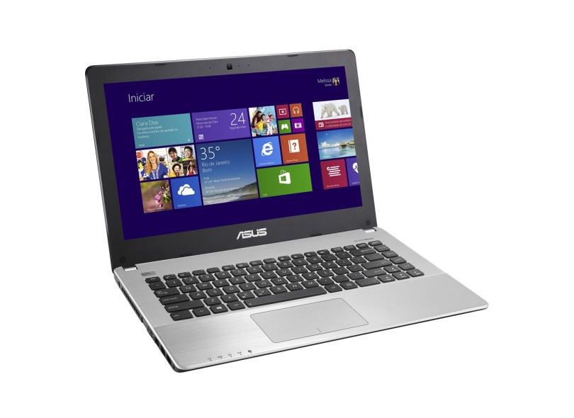 Notebook Asus Intel Core i3 2365M 2ª Geração 4 GB de RAM HD 500 GB LED 14" Windows 8 X450CA-BRAL-WX143H