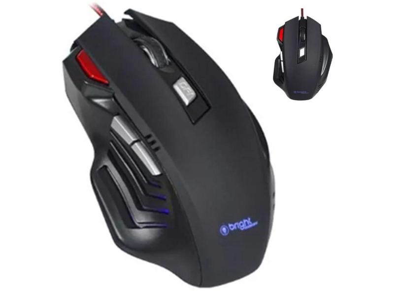 Mouse Gamer Confortavel Com Botoes Extras De Dpi Pra Pc