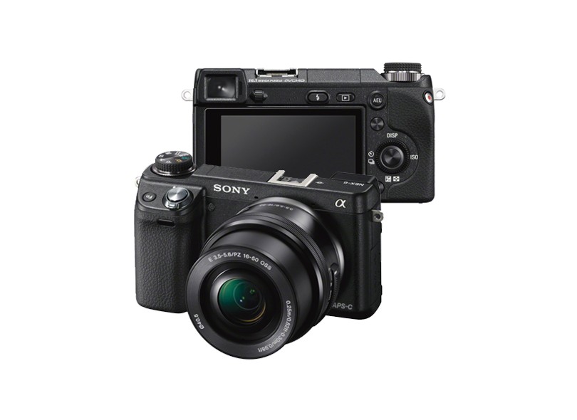 Câmera Digital Semiprofissional Sony 16,1 mpx Full HD Wi-Fi NEX-6