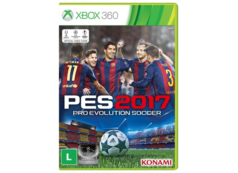 Jogo Pro Evolution Soccer 2017 Xbox 360 Konami