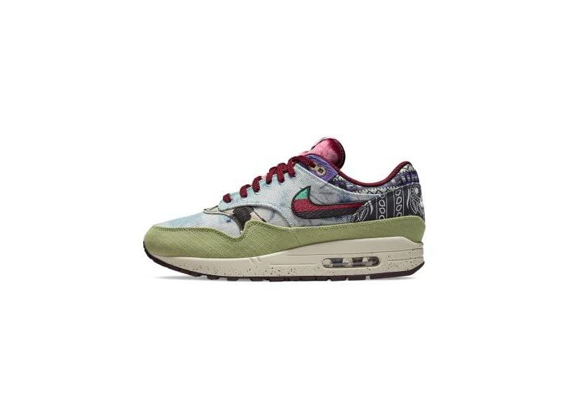 Nike Shox Q'Vida feminino, Vela multicolorida verde-óleo, 42