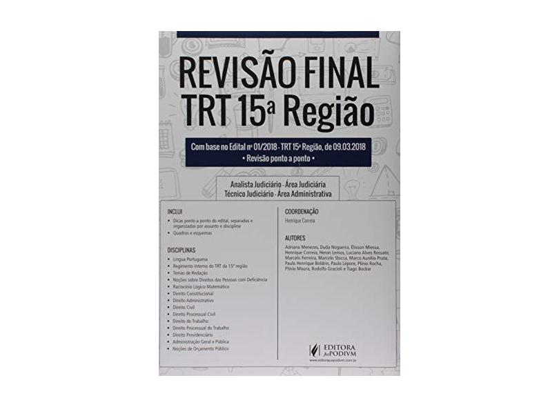 Trt 15ª Região - Henrique Correia - 9788544221532