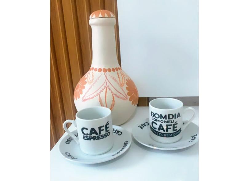 Jogo 6 Xícara Chá Café Verde 170Ml Porcelana em Promoção é no Bondfaro