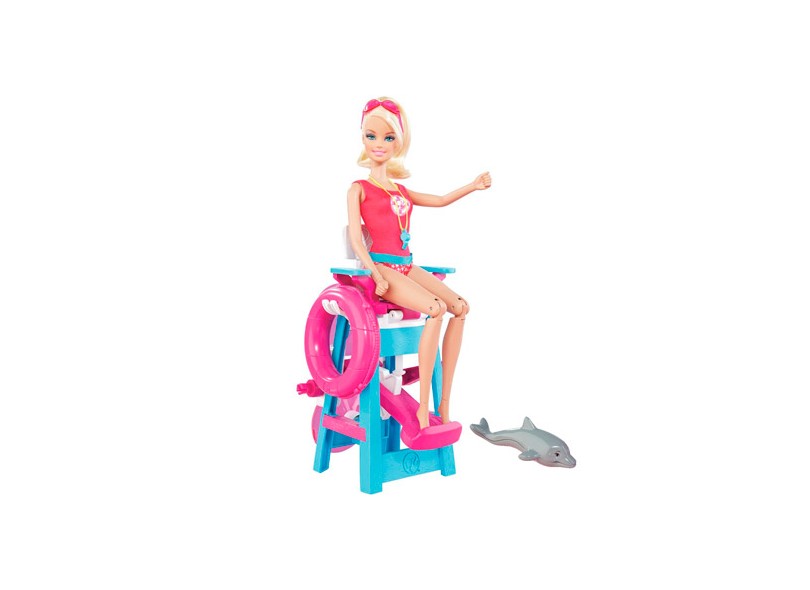 Boneca Barbie Quero Ser Salva Vidas Mattel