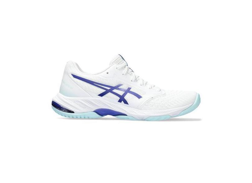 Tenis Asics Netburner Ballistic Ff 3 Feminino Branco Roxo E Azul com o Melhor Preco e no Zoom